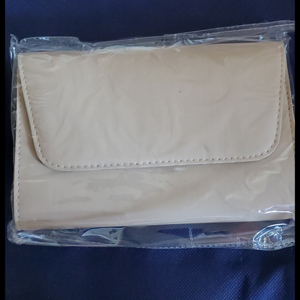 Vegan leather envelope clutch
